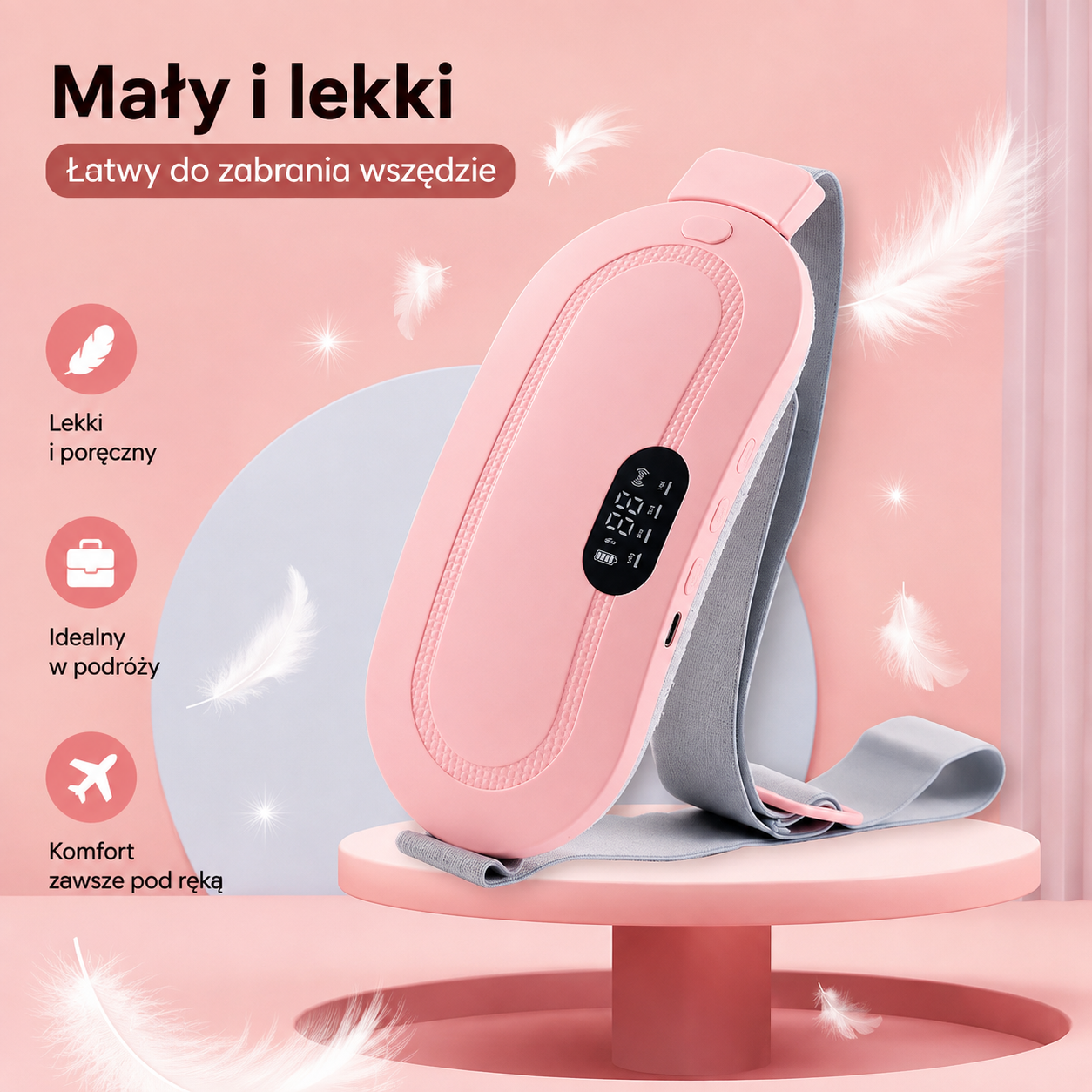 Lunera™ – Elektryczny Pas Grzewczy na Skurcze Menstruacyjne
